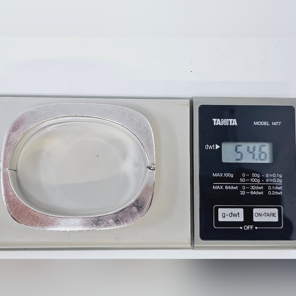 Sterling Silver Bangle Cuff Bracelet - Picture 2 of 12